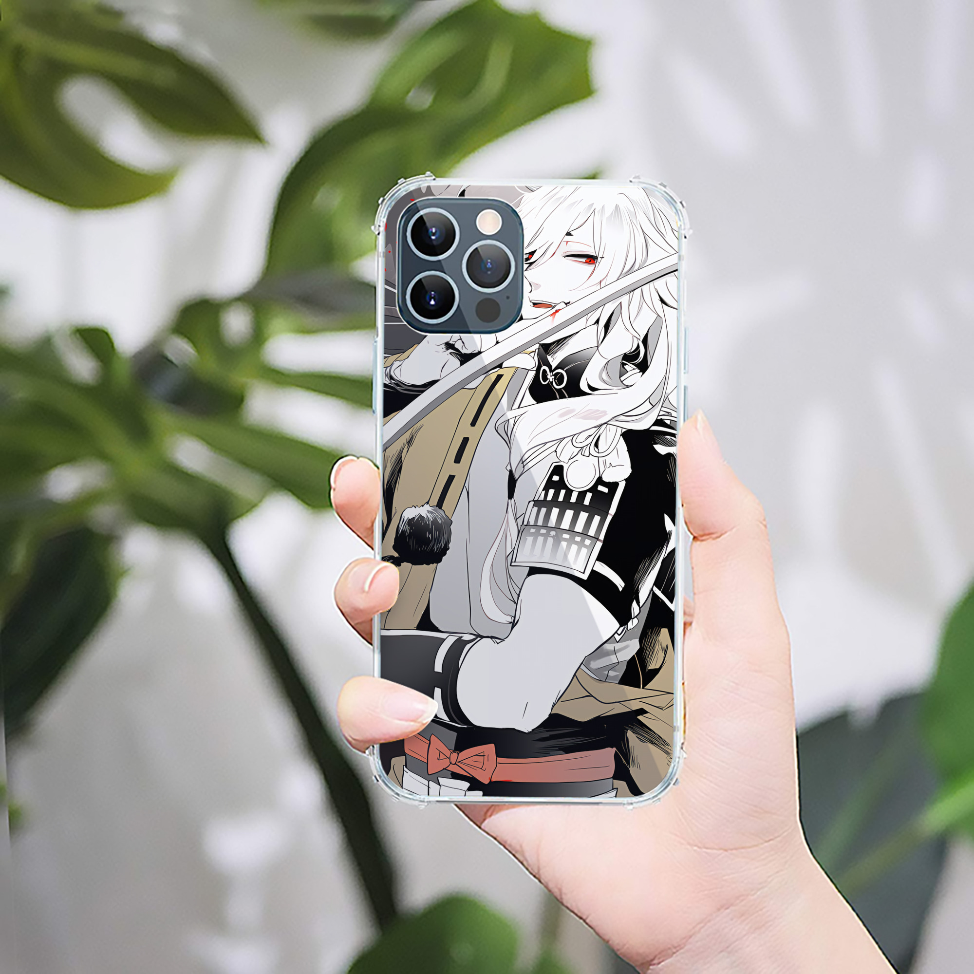 （画像用） 刀剣乱舞 Touken Ranbu 【iPhone 12シリーズ対応】透明スマホケース（クリアソフトケース）